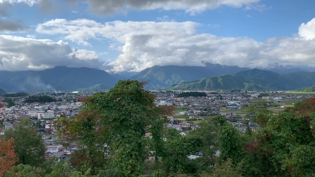 大町市の風景