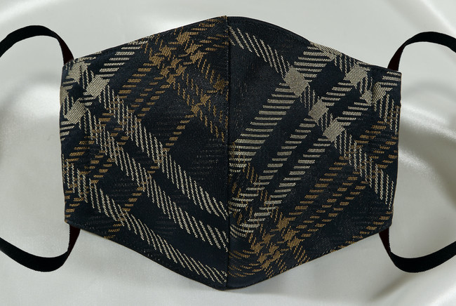 新作西陣織マスクTartan(brown)