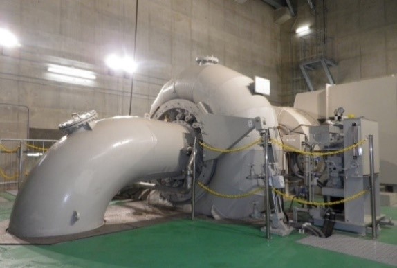 喜瀬川発電所（水車・発電機）（イメージ）