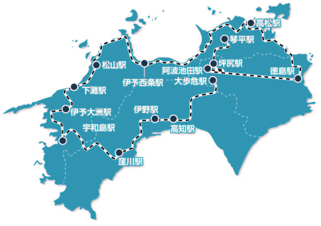 ※運行ルートはイメージとなり一部変更となる場合があります。また、駅名は通過駅も含まれます