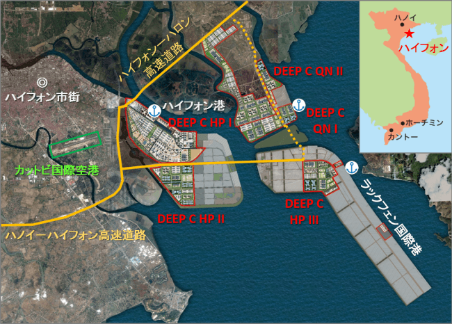 DEEP C工業団地の立地