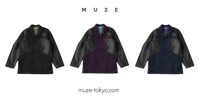 M18W-JK2／PVC TEDS COAT ／color：BLK×BLK,BLK×PPL,BLK×NVY／size：1,2／¥55,000＋tax