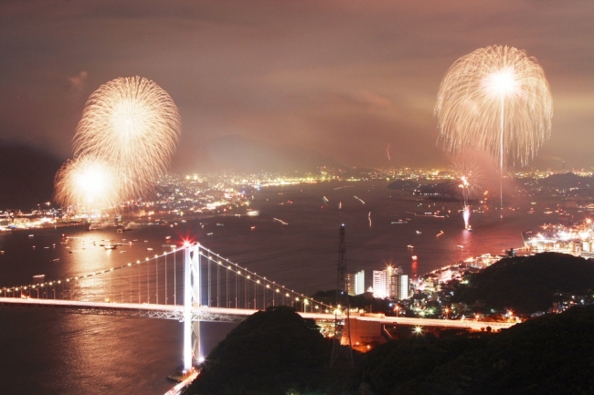 「関門海峡花火大会」（イメージ）