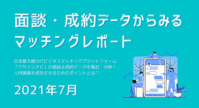 アサインナビの面談・成約データを集計・分析して、人材調達にご活用いただけるレポートを作成し、この度公開いたしました。