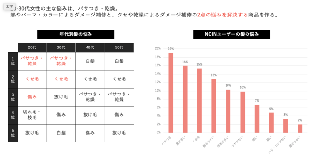 髪の悩みに関する調査 ノイン調べ