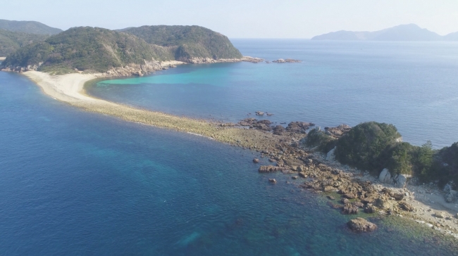 前島のトンボロ＜前島（五島市）＞