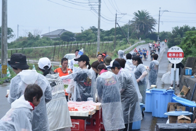 エイドステーションの様子