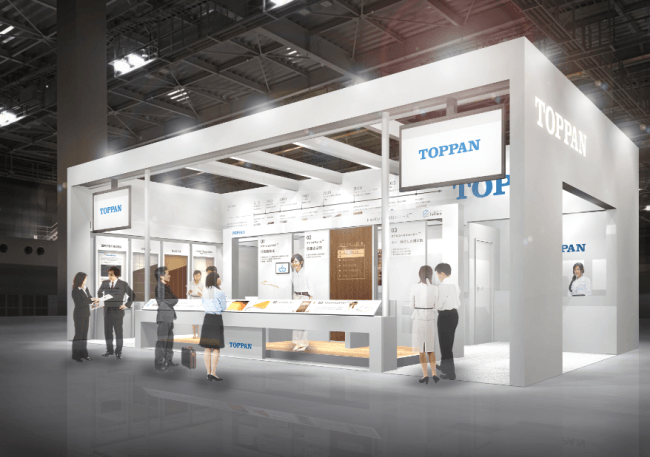 住宅・ビル・施設Week 2018内　「高性能 建材・住設EXPO」　凸版印刷ブースイメージ 　　© Toppan Printing Co., Ltd.