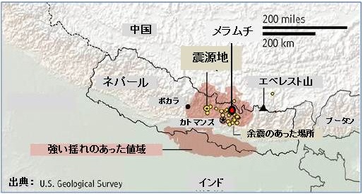 地震により、甚大な被害が発生