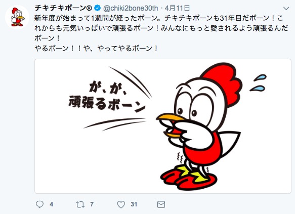 2018年4月11日時点でのツイート投稿