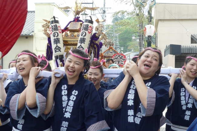 「いわき湯本温泉さつきまつり」温泉神社例大祭 神輿渡御