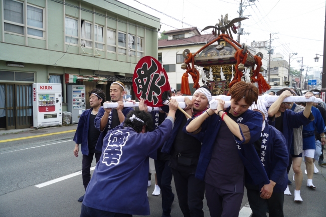 「いわき湯本温泉さつきまつり」温泉神社例大祭 神輿渡御