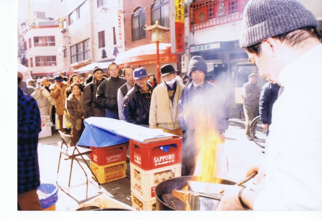 震災時の炊き出し