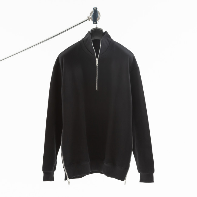 42 - RIB HALF ZIP SWEATSHIRT