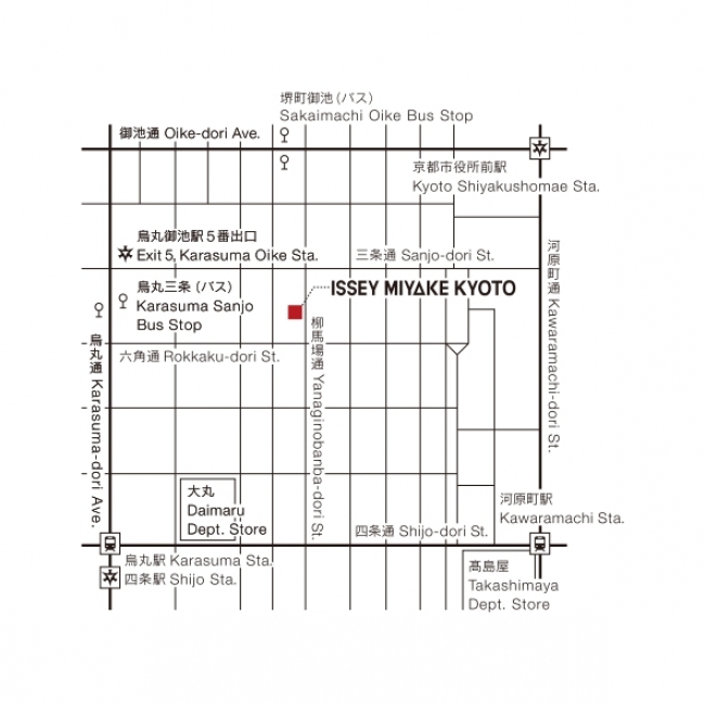 ISSEY MIYAKE KYOTO　MAP