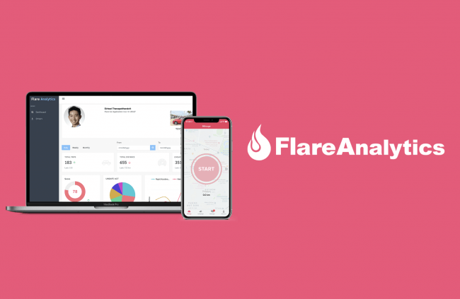 図1　Flare Analytics管理画面とSDKを実装したFlare Ad（アプリ）