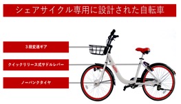 シェアサイクル専用自転車