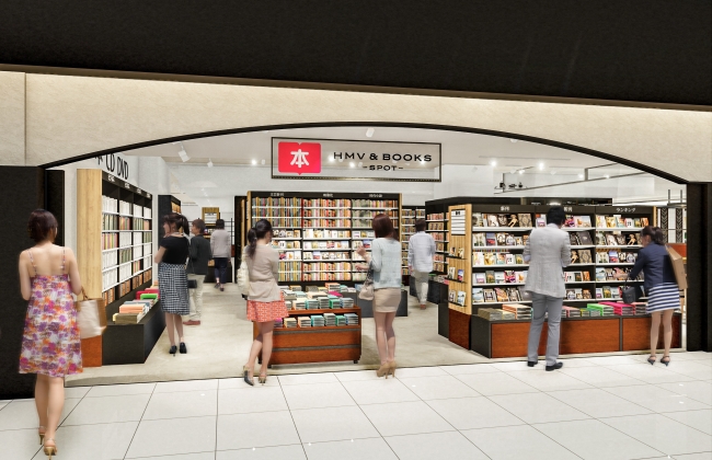 ▲「HMV&BOOKS SPOT 伊丹空港」店舗イメージ