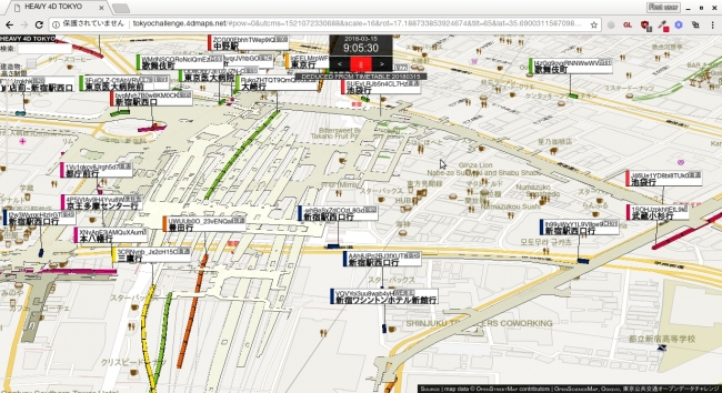 4D新宿駅+新宿三丁目駅+新宿西口駅 