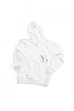 Y’s Logo Hoodie White