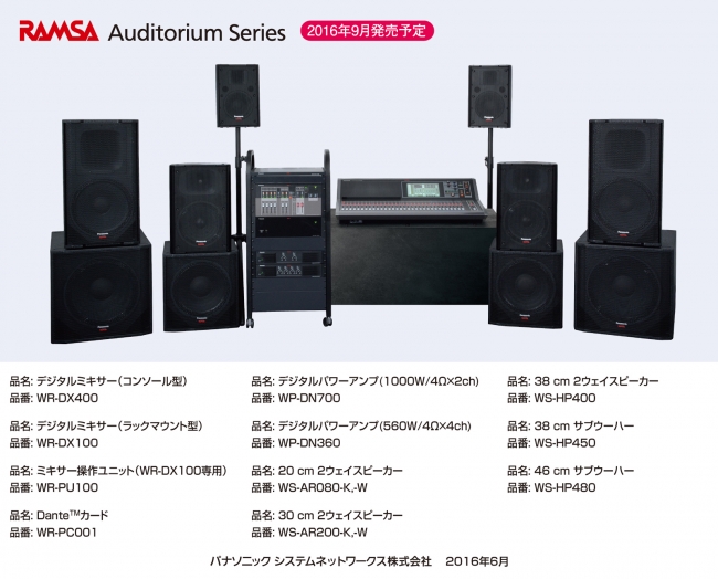 パナソニック 「RAMSA Auditorium」シリーズ