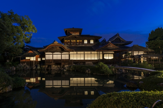 西本願寺 飛雲閣ライトアップ