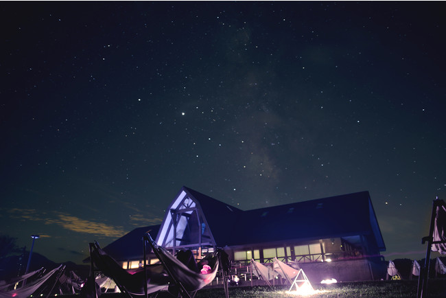 福井県大野市の体験イベント「星空ハンモック」