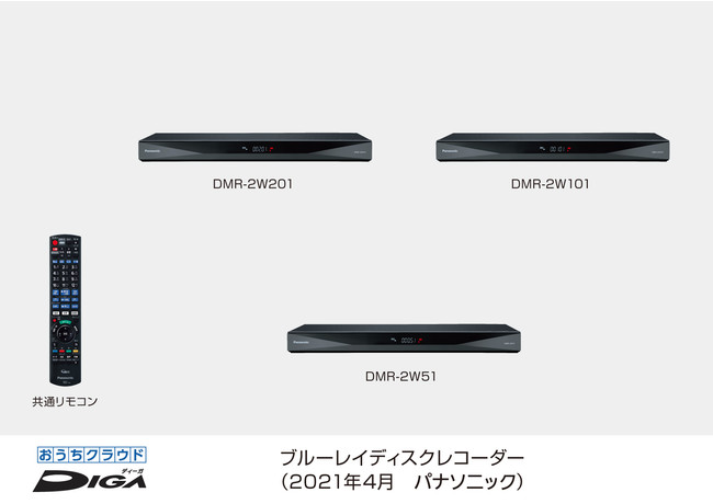 ブルーレイディスクレコーダー DMR-2W201、DMR-2W101、DMR-2W51