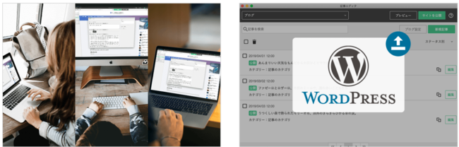 WordPressから簡単に移行が可能。最大20アカウントまでブログの編集権限を付与できる