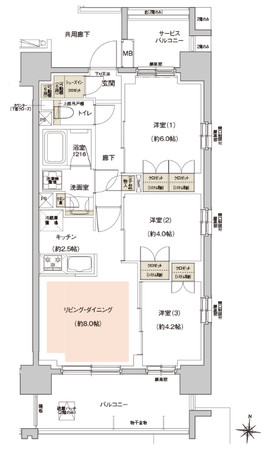 C-type　3LDK+SIC 57.00㎡