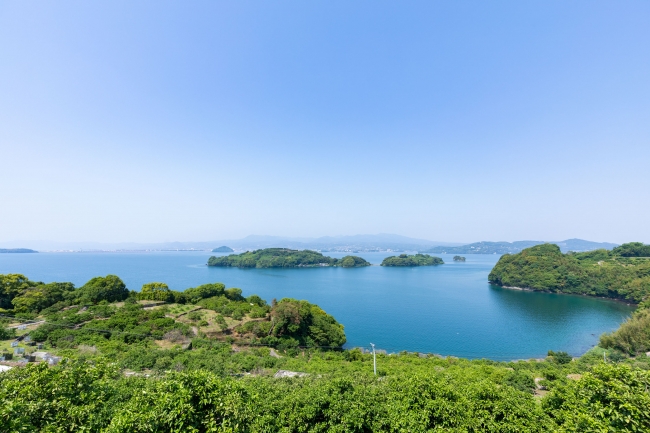 絶景の広がる大村湾