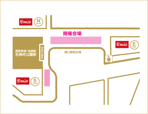 西武グリーンマルシェ会場案内