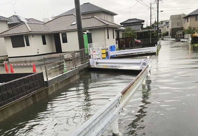 大雨が続く、佐賀市内の様子