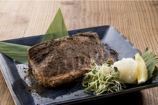 まぐろのハーモニカ黒炒り七味醤油焼き