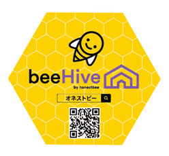 ※beeHive対応店鋪            ステッカー