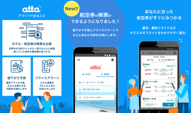 atta航空券検索サービス