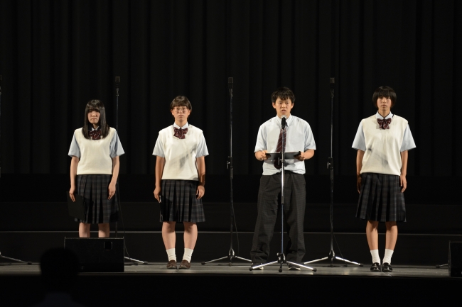 若者による「未来への希望」スピーチ（岩手県立高田高校）