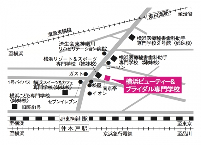 アトラクション会場への地図