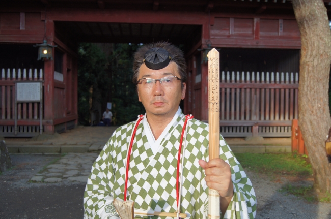 出羽三山神社 禰宜 吉住登志喜　画像提供：芸団協