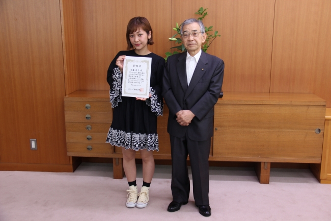 近藤夏子さんと知事