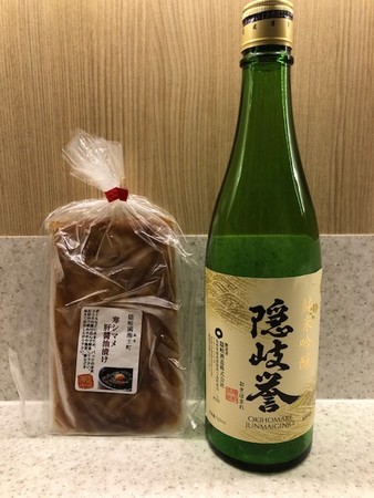 隠岐の酒と寒シマメ