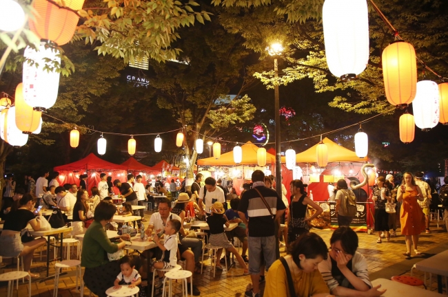 千年夜市（清流公園）実施中のイメージ