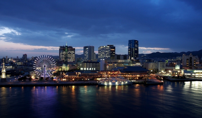 神戸メリケンパークオリエンタルホテルからの夜景