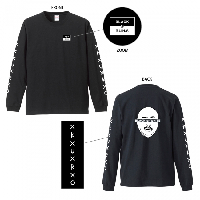 L／S TEE クロ（M,L,XL） 3,800円（税抜）