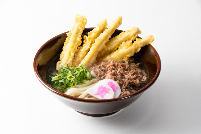 人気No.1メニュー「肉ごぼ天うどん」700円（税込）