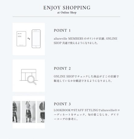 店舗、ONLINESHOPにてポイントが共通で使えるようになりました。