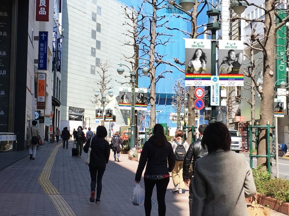 渋谷エリアでの大型写真展のイメージ