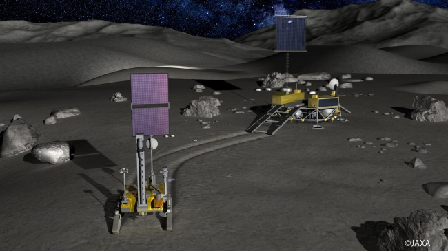 月極域探査の想像図(JAXA) 