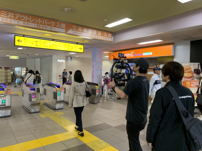 西武池袋線入間市駅PV撮影風景