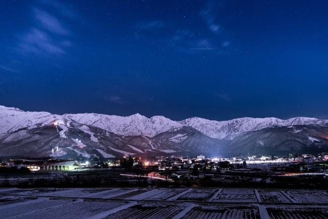 白馬村の夜景